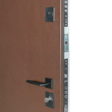 Ușă intrare casă Bulat House 705 Satin Alb Brown-7