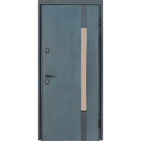 Ușă intrare casă Bulat House 705 Satin Alb Antracit-1