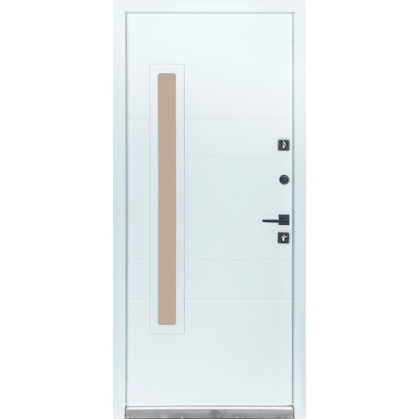 Ușă intrare casă Bulat House 705 Satin Alb Antracit-2