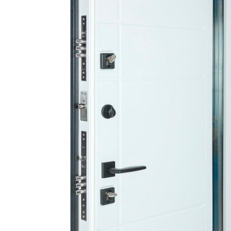 Ușă intrare casă Bulat House 705 Satin Alb Antracit-5