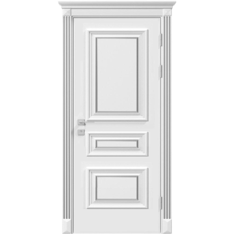 Ușă interior Rodos Rossi fără sticla (Patină aurie/argintie)-1