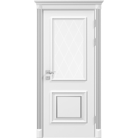 Ușă interior Rodos Laura fără cu sticla (Patină aurie/argintie)-2