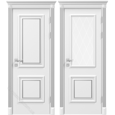 Ușă interior Rodos Laura fără cu sticla (Patină aurie/argintie)-3
