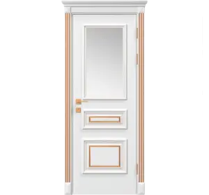 Ușă interior Rodos Rossi cu sticla (Patină aurie/argintie)-2