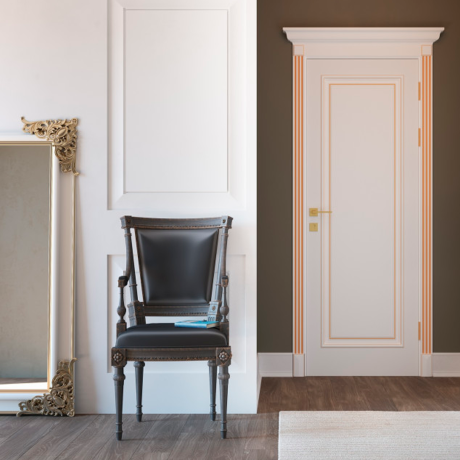 Ușă interior Rodos Asti fără sticla (Patină aurie/argintie)-3
