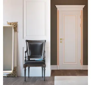 Ușă interior Rodos Asti fără sticla (Patină aurie/argintie)-3