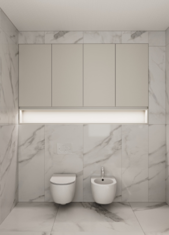 Mobilier pentru baie din MDF vopsit Vigo-2
