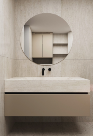 Mobilier pentru baie din MDF vopsit Canaria-1