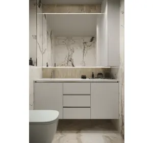 Mobilier pentru baie din MDF vopsit Cante
