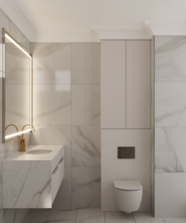 Mobilier pentru baie din MDF vopsit Malaga-2