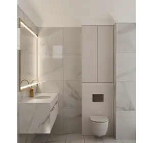 Mobilier pentru baie din MDF vopsit Malaga-2