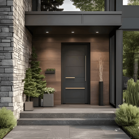 Ușă de exterior premium cu furnir natural SMART LOOK-1