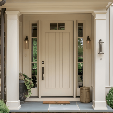 Ușă de exterior premium cu furnir natural VISITA-1