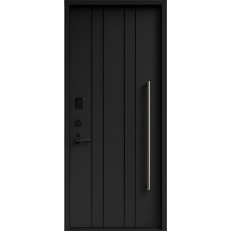 Ușă de exterior premium cu furnir natural PRIME BLACK-2