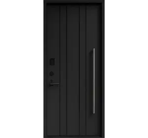 Ușă de exterior premium cu furnir natural PRIME BLACK-2