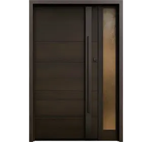 Ușă de exterior premium cu furnir natural DEEP LINE-2