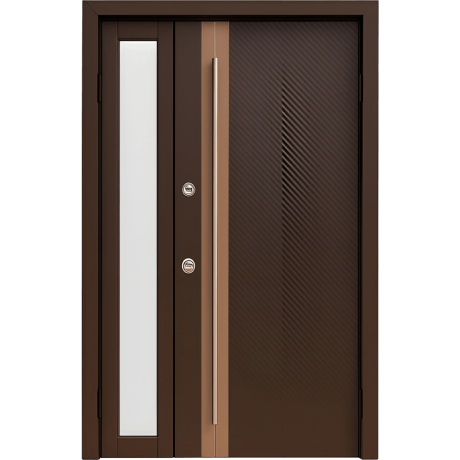 Ușă de exterior premium cu furnir natural LINE LUX-2