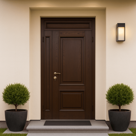 Ușă de exterior premium cu furnir natural VIENNA-1