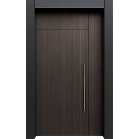 Ușă de exterior premium cu furnir natural NERO LINE-2