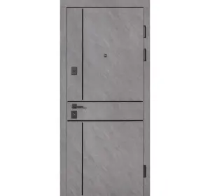 Ușă intrare apartament Ultra Kvadro 540-249 Piatră tăiată / Alb mat-2