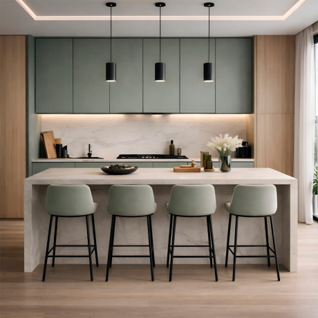 Bucătărie în stil modern din Pal melaminat Urban Loft-1