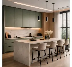 Bucătărie în stil modern din Pal melaminat Urban Loft-2