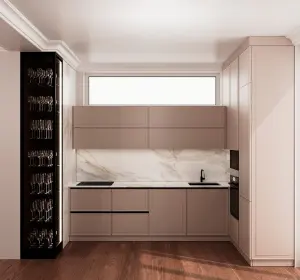 Bucătărie în stil neoclasic din MDF vopsit Novara