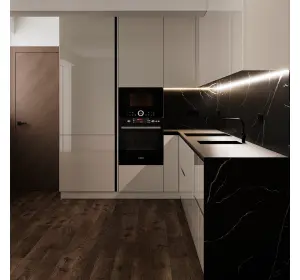 Bucătărie în stil modern din Pal melaminat Verona